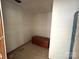 A simple bedroom features blank walls and a small closet space, offering room for personalization at 5410 A R Gordon Rd, Waxhaw, NC 28173