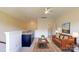 Open living room with a kitchenette and contemporary decor at 5590 Elk Knob Ct, Denver, NC 28037