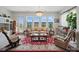 Cozy living room with decorative windows, comfortable seating, and decorative carpeting at 6015 Waldorf Ave, Monroe, NC 28110