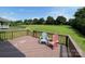 Spacious backyard view from the deck of the home at 707 Five Leaf Ln, Waxhaw, NC 28173