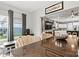 Contemporary bar area with seating and an open-concept view at 7809 Creek Park Dr, Denver, NC 28037