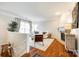 Bright living room with hardwood floors, fireplace, and modern decor at 815 Granby Dr, Fort Mill, SC 29708