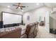 Spacious theater room with projector screen, comfortable seating, and surround sound system at 8460 Fairgreen Ave, Waxhaw, NC 28173