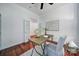 Bright home office with natural light, a modern desk, and access to French doors at 1201 Beckford Glen Dr, Waxhaw, NC 28173