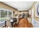 Kitchen and dining area showcasing stainless steel appliances at 13528 Philip Michael Rd, Huntersville, NC 28078