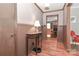 Inviting foyer with hardwood floors and decorative wainscoting details at 158 Jane Sowers Rd, Statesville, NC 28625