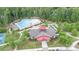 Aerial view of the community pool, bocce ball court and community center at 1663 Tranquility Blvd, Lancaster, SC 29720