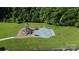 Aerial view of a playground with slides, climbing structures, and benches at 2065 Gable Way Ln, Matthews, NC 28104