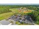 Aerial view of the Locust City Park athletic complex and the surrounding green space at 21047 Running Creek Dr # 9, Locust, NC 28097