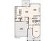 Main level floor plan featuring a 2-bay garage, kitchen, and great room at 21055 Running Creek Dr # 10, Locust, NC 28097