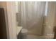 Simple bathroom featuring essential fixtures, including a toilet, sink, and shower at 2592 Tully Ct # 78, Lancaster, SC 29720