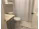 Clean bathroom featuring a vanity, toilet, and shower, offering essential amenities at 2592 Tully Ct # 78, Lancaster, SC 29720