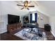 Spacious room featuring a ceiling fan and game machine, perfect for entertainment and relaxation at 3347 Xandra Ct, Indian Land, SC 29707
