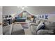 A fun and cozy living room with comfortable seating, guitar, a desk, perfect for games and relaxation at 3419 Brickyard Ln, Midland, NC 28107