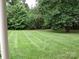Expansive backyard featuring a large grassy area and mature trees offering shade and privacy at 390 Robinson Rd, Mooresville, NC 28117