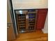 Kitchen with a stainless steel wine fridge and matching cabinetry at 390 Robinson Rd, Mooresville, NC 28117