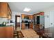 Kitchen with stainless steel appliances and a connected eating area at 400 Majolica Rd, Salisbury, NC 28147