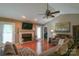 Comfortable living room with fireplace, hardwood floors, and neutral decor at 400 Majolica Rd, Salisbury, NC 28147