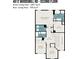 Second floor floor plan showing bedroom, primary bedroom, bathroom, and laundry layout with dimensions at 4012 Woodsmill Rd, Fort Mill, SC 29707