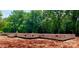 The brick foundation of the new home shows progress on the home site at 5053 Carolina Dr, Gastonia, NC 28056