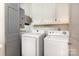 Functional laundry room with modern washer and dryer at 704 Little Creek Dr, Kings Mountain, NC 28086