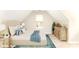 Virtual staging displays a bedroom with a large window, neutral carpet, and modern, comfortable furnishings at 9146 Austin Ridge Ln, Charlotte, NC 28214