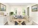Formal dining room with wooden table, six chairs and an elegant décor at 9146 Austin Ridge Ln, Charlotte, NC 28214