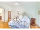 Comfortable bedroom has a decorative bed, classic design, and plenty of natural light, ensuring a serene and inviting space at 1021 Isleworth Ave, Charlotte, NC 28203