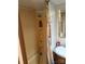 Compact RV shower with built in shelves, curtain, and toiletries at 103 Powder Horn Trl, Mount Gilead, NC 27306
