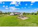 Spacious backyard with patio, fire pit, and lush lawn, perfect for outdoor entertaining at 106 Laren Rd, Shelby, NC 28152