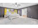 Serene main bedroom with plush carpet, a tray ceiling, and abundant natural light at 106 Laren Rd, Shelby, NC 28152