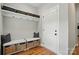 Entryway with bench seating, storage baskets and hooks at 110 St Sophia Ct, Mooresville, NC 28117