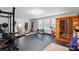 Spacious gym with workout equipment and sauna at 110 St Sophia Ct, Mooresville, NC 28117
