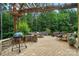 Patio with outdoor kitchen and seating at 110 St Sophia Ct, Mooresville, NC 28117