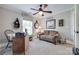 Office with carpeted floors, ceiling fan, neutral paint and a window for natural light at 12311 Bentcreek Ln, Matthews, NC 28105