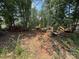 Heavily wooded lot is being prepared for building with machinery at 1676 Parkside Dr, Catawba, NC 28609