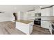 Spacious kitchen featuring an island with granite countertops, stainless steel appliances, and plenty of storage at 1709 White Willow Ave, Gastonia, NC 28054