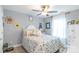 This bedroom features a ceiling fan and light colored walls at 2737 Bobcat Rd, Heath Springs, SC 29058