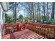 Back deck and wooded backyard at 2809 Markland Dr, Charlotte, NC 28208