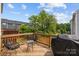 Relaxing back deck with seating and grill, perfect for outdoor enjoyment at 3108 Beeler Ln, Charlotte, NC 28208