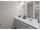 Bathroom featuring double sinks and a large mirror at 3108 Beeler Ln, Charlotte, NC 28208