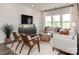 Bright living room with large windows, modern furniture, and stylish decor at 438 Bent Burr Crk, York, SC 29745
