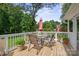 Outdoor deck with seating, perfect for entertaining and enjoying the surrounding greenery at 81 21St Nw Ave, Hickory, NC 28601