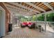 Relax in this screened porch with a vaulted ceiling, comfortable seating, and views of the private backyard at 81 21St Nw Ave, Hickory, NC 28601
