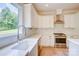 Kitchen with stainless steel appliances, white cabinets, and modern sink at 1062 Willow Ridge Ln, Fort Mill, SC 29707
