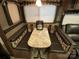 Cozy dining area features bench seating, a table with granite effect, and decorative cushions at 107 Pine St, New London, NC 28127