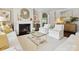 Bright living room showcasing a fireplace, stylish furniture, and elegant decorative accents at 1226 Restoration Dr, Waxhaw, NC 28173