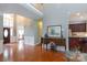 Bright foyer features hardwood floors, high ceilings, and a decorative table, creating a welcoming entrance at 2031 Brook View Ct, Matthews, NC 28104
