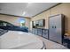 Spacious garage with ample storage and organization, ready for your vehicles and projects at 205 Harwell Rd, Mooresville, NC 28117