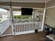 Cozy porch with outdoor seating and a mounted television for entertainment at 217 Badin View Dr # B257, New London, NC 28127